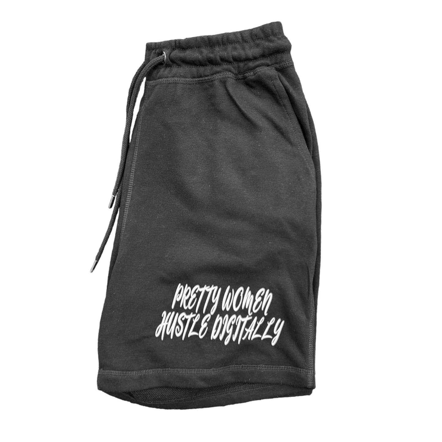 Women Black Cotton DHS Shorts