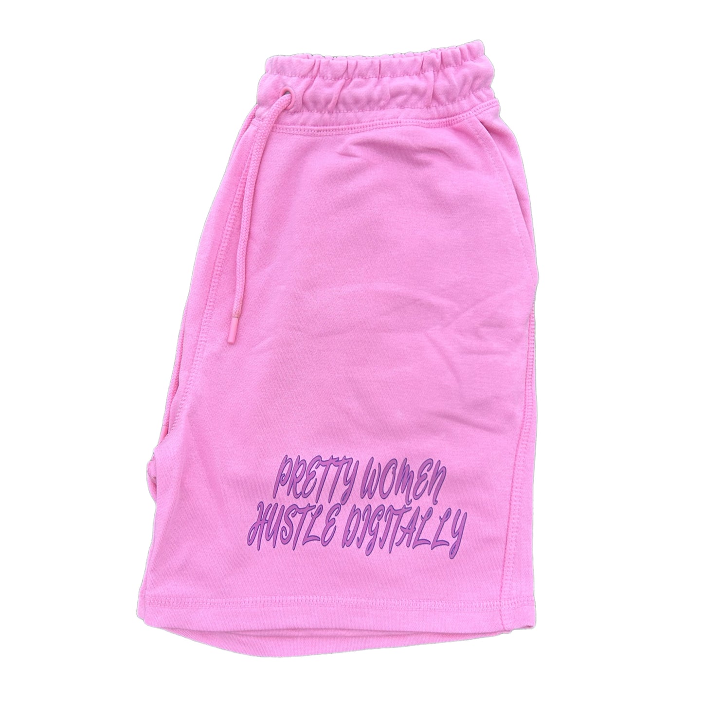 Women Pink Cotton DHS Shorts