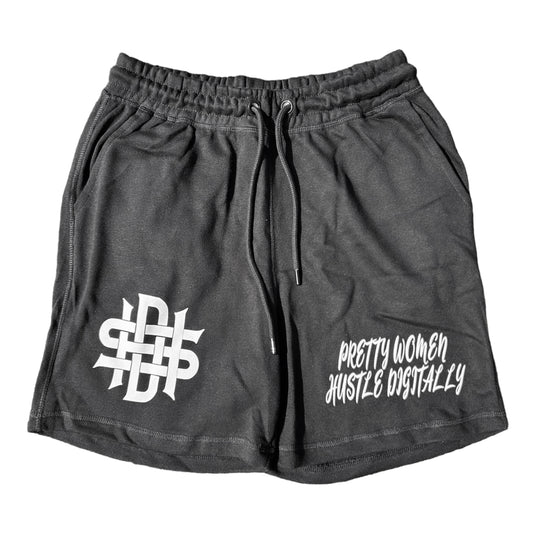 Women Black Cotton DHS Shorts