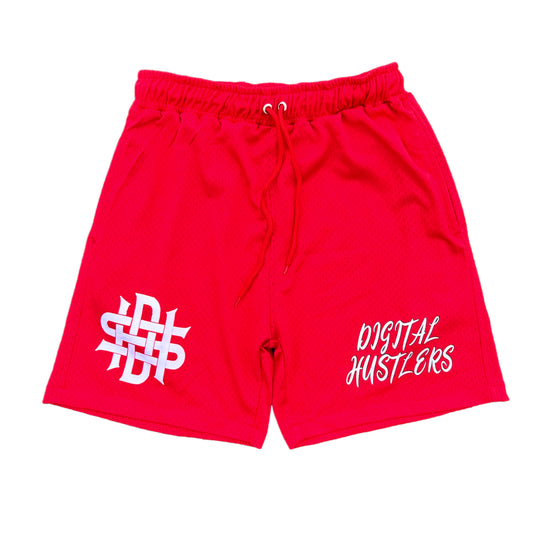 Red DHS Mesh Shorts